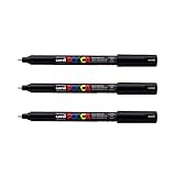 POSCA - Uni Mitsubishi Pencil - 3 Marqueurs Noir PC1MR