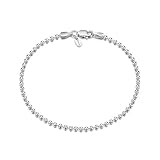 Amberta® Bijoux - Bracelet - Chaîne Argent 925/1000