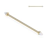 AROWRO Piercing industriel 14G G23 Titanium Industrial