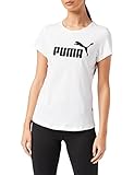Puma ESS Logo Tee T-Shirt Femme, White, L