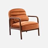 sweeek - Fauteuil scandinave Bois d'hévéa teinté Noyer