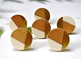 ARTISNO Boutons de porte en bois et résine - Style
