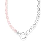 THOMAS SABO Kette mit rosa Perlen 925 Sterling Silber