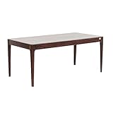 Kare Design Table Brooklyn, Walnut-Marron, Bois Massif,