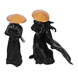 Milisten 2 pièces Figurines Miniatures de Chinois Anciens