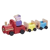 Peppa Pig, Train de Papy Pig en Bois avec 1 personnage,