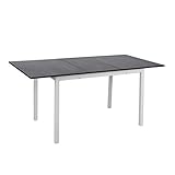 MEUBLE COSY Table salle à manger extensible 120-160x80x75cm,