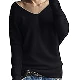 Pull en tricot pour femme avec manches chauve-souris
