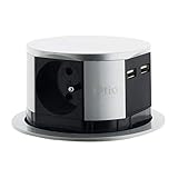 Bloc multiprise encastrable compact - 3 prises 16A