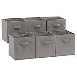 Amazon Basics Lot de 6 cubes de rangement pliables