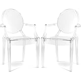 Iconik Interior Ghost Style Lot de 2 chaises de Salle