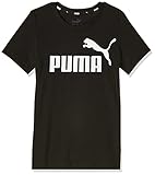 Puma ESS Logo Tee B T- T-Shirt,Garçon-Noir (Cotton