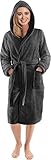 NY Threads Robe de Chambre à Capuche Pour Femmes Vêtements