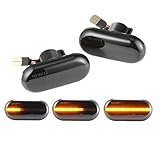 LEDFEWAG 2 pièces LED Feux de jour Clignotant Latéraux
