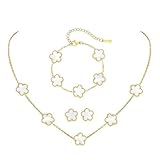 XFSRG ensemble de Bijoux TrèFle à Quatre Feuilles pour