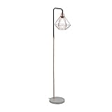 Relaxdays Lampadaire Abat-jour en forme de diamant