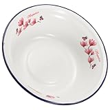 DEARMAMY Bassin Émaillé Vintage Bol à Salade Saladier