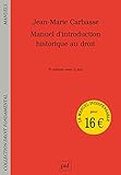 Manuel d'introduction historique au droit