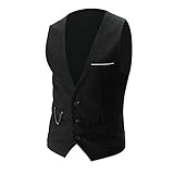 Gefomuofe Gilet de costume élégant pour homme - Style