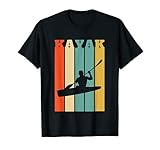 Ocean Kayak à rayures style rétro T-Shirt