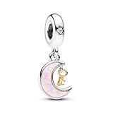 TOFBS Charms Femme Breloque Soleil Lune Étoile Argent