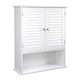 VASAGLE Meuble Mural, Meuble de Rangement Suspendu