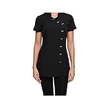 Tunique noire pour salon de beauté, esthéticienne,