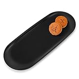 Yvttve Plateau Noir 30 x 12 cm Petit Plateau Decoratif