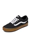 Vans Homme Baskets en Toile Brooklyn, Black/Gum, 44