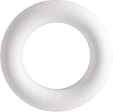 Demi-Anneau en polystyrène (Romain), Blanc env.Ø 17cm