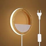 QJUZO Appliques Murales Bois Enfant Avec Interrupteur,