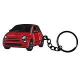BIHEE Porte-Clés Compatible Avec Fiat 500, Mini Accessoires