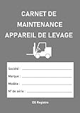 Carnet de maintenance appareil de levage