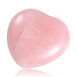 Duoleimi Pierre en quartz rose en forme de cœur - 45