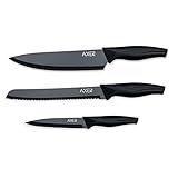 Axer Set de Couteaux de cuisine Noirs 3 pièces - Set