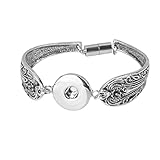 yotijar Bracelet Jonc Bricolage pour Bouton Pression