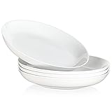 MALACASA Série REGULAR 1360ml Assiettes à Pâtes en