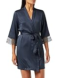 Iris & Lilly Peignoir/Kimono en Dentelle et Satin Femme,