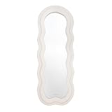 Flamingueo Miroir Mural - Cadre Tissu Teddy - Miroir