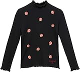 Desigual Fille Ts_ada T Shirt, Noir, 13-14 ans EU