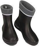BeComfy Femmes EVA Bottes de Pluie Chaudes Doublure