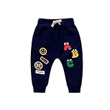 Sunenjoy Pantalon Bébé Garçon Fille Sarouel Élastique