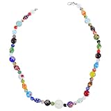 Holibanna Collier Femme Perles De Verre Coloré Bijoux