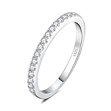 JewelryPalace Fin Half Eternel Cubic Zirconia Bague