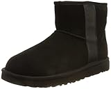 UGG WOMEN'S CLASSIC MINI SIDE LOGO BOOT BLACK 37 EU