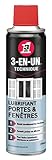 3-EN-UN Technique Lubrifiant Portes et Fenêtres Aérosol
