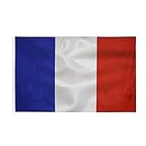 Drapeau francais 90x150cm-drapeau france avec œillets