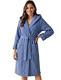 Morgenstern Peignoir de Bain Femme avec Capuche 100%