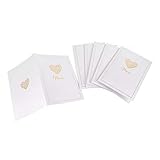 Lot de 20 cartes de menus en blanc avec impression