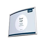 EUROPEL Plaque de porte alu simple et élégante galbée